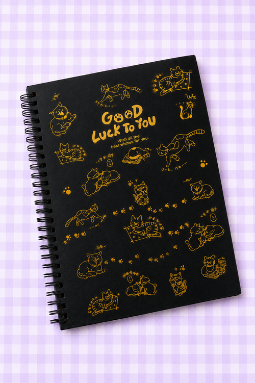 Libreta hoja negra 🖤